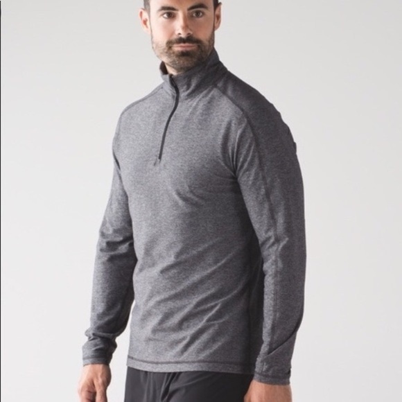 Lululemon zip pullover size large top heathered gray - Picture 1 of 9